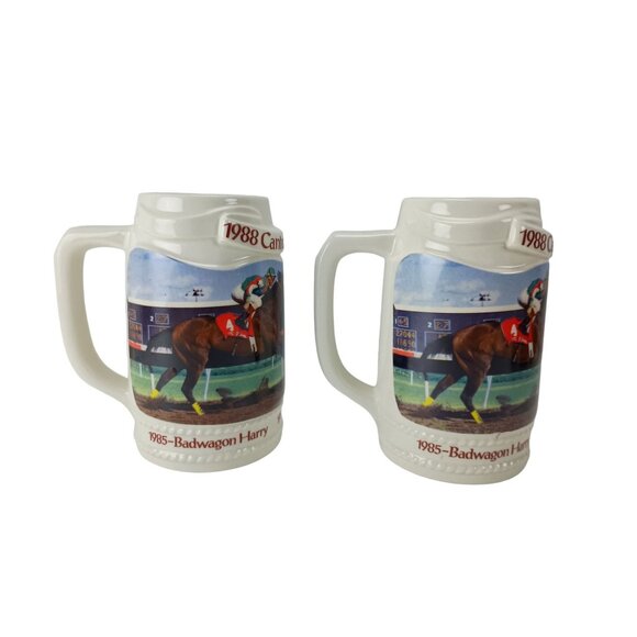 Canterbury Down 1988 Beer Mugs/Cups Lot Of 2 Vintage - Picture 2 of 7